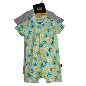 Set Of Two Lee 24 Months Toddler Boy Summer Jumpsuits NWT